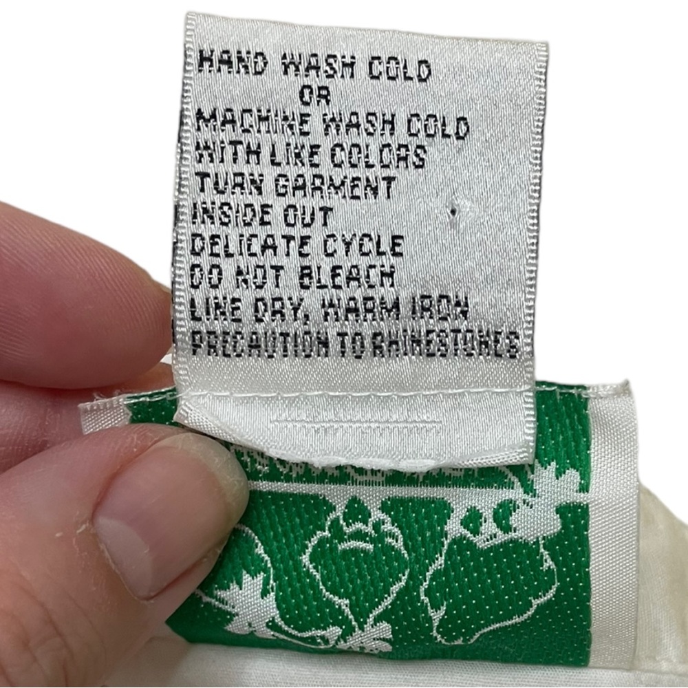 VTG Quacker Factory Watermelon Strawberry Button Up Short Sleeve‎ Shirt Size 3XL - Picture 8 of 8